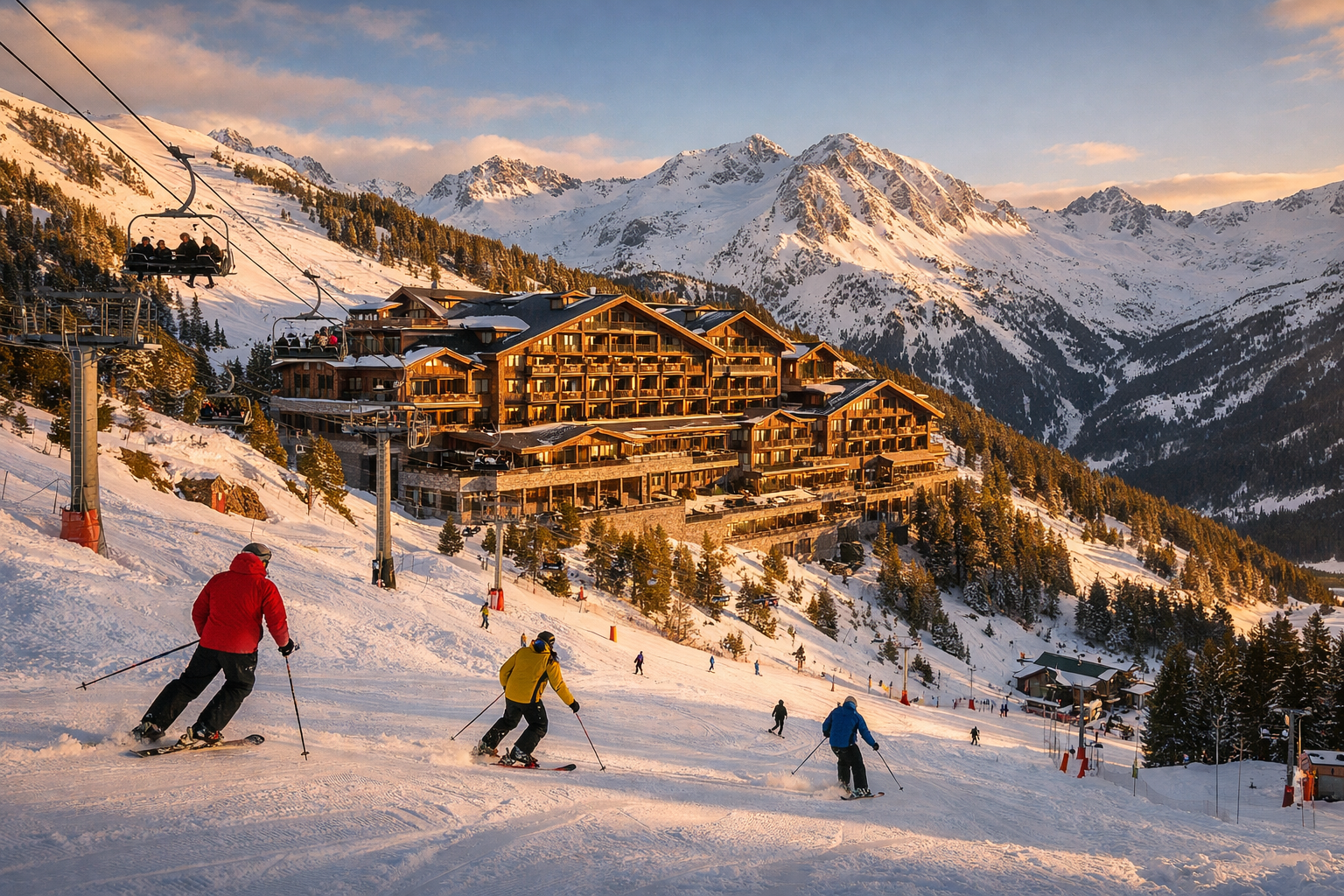 Sport Hotel Hermitage a pie de pista de Grandvalira en Soldeu