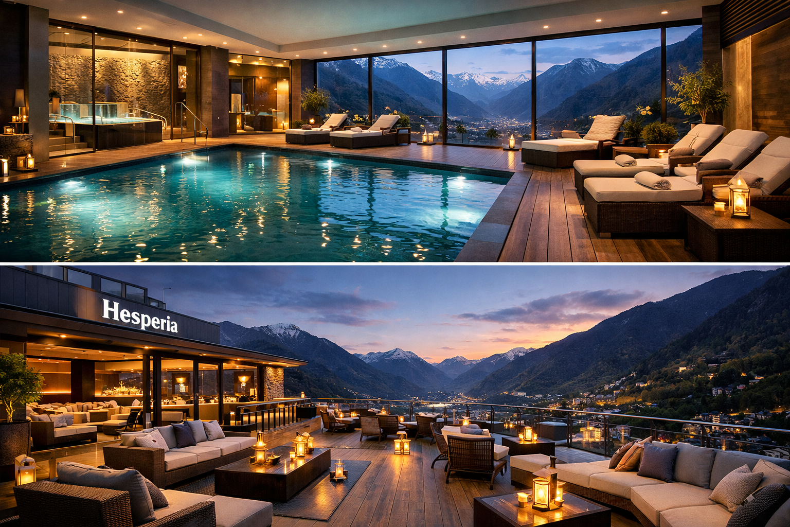 Hesperia Andorra wellness spa pool Escaldes premium